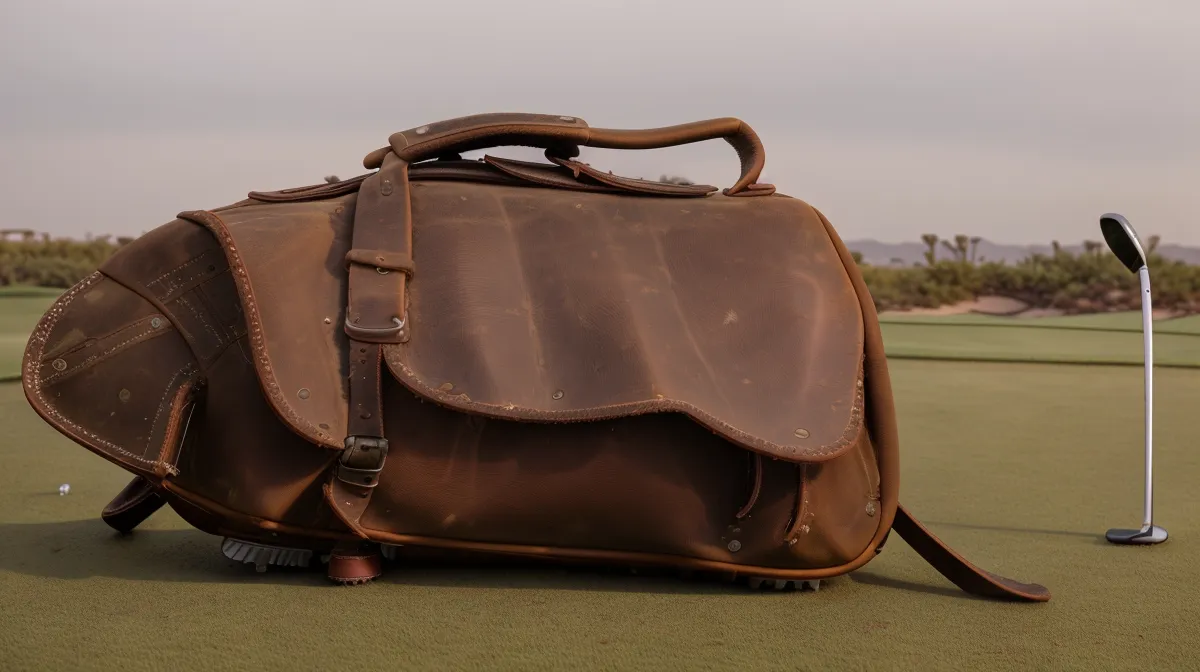 Alphard Golf Club Booster V2Pro electric push cart set up for a round at Papago Golf Course in Phoenix
