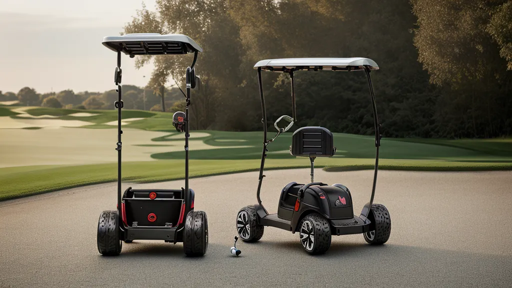 Close-up of the Alphard V2Pro motorized axle on a golf cart