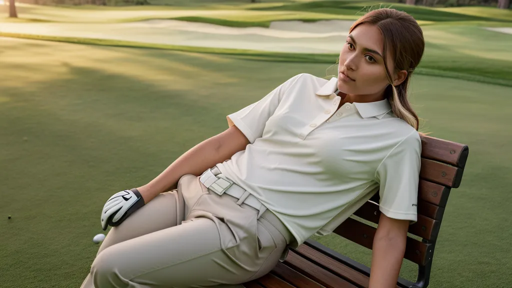 Close-up of a high-quality golf shirt fabric showing detailed pique weave texture.