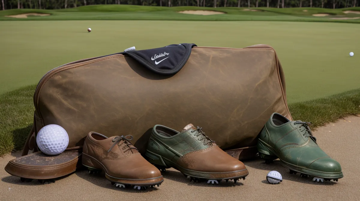 Best golf shoe insoles for walkers managing knee and joint pain, rigid arch-support insole next to a golf shoe