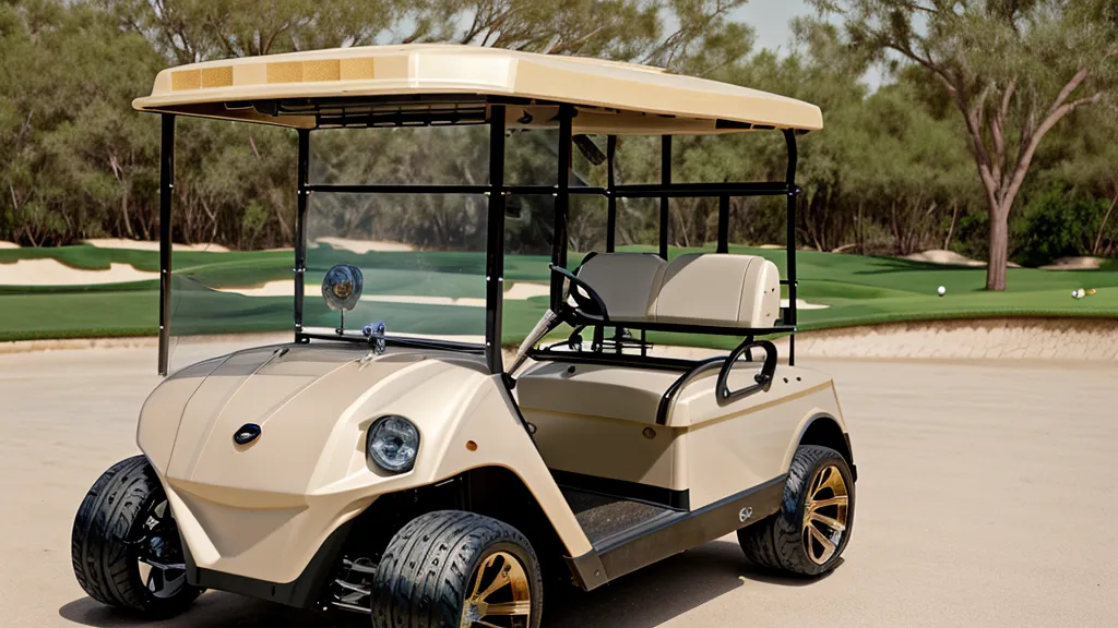 An Alphard Booster V2Pro electric conversion kit on a golf push cart.