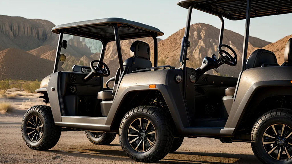 Close-up of the Alphard V2Pro motor attached to a manual golf push cart