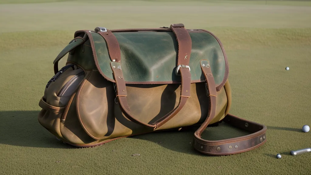 A golfer's handwritten notebook and pencil resting on a cart seat.