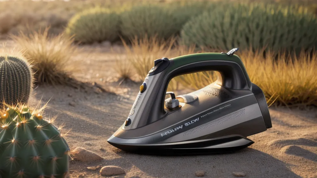 Titleist U505 utility iron head close up on a firm desert fairway at Las Sendas Golf Club in Mesa.