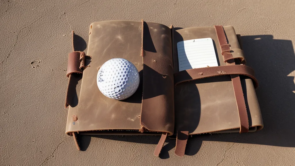 Handwritten golf testing notes and Titleist ball sleeves.